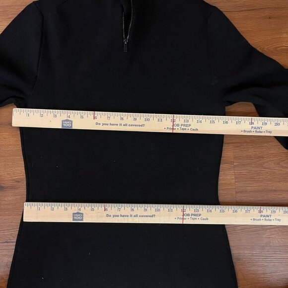 Michael Kors Collection Merino Wool Turtleneck Streamer Dress Black M NWOT - Picture 11 of 13